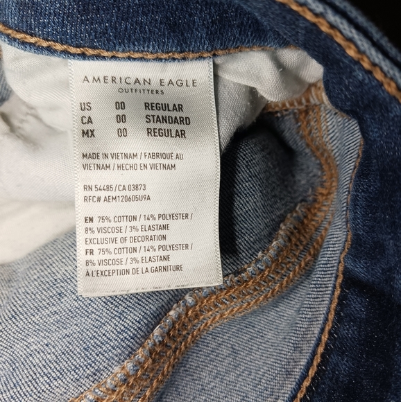 American Eagle Next Level Stretch Women's Youth Jeggings Size 00R - Picture 2 of 8